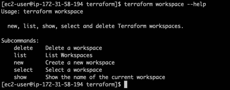 Terraform Workspace Command