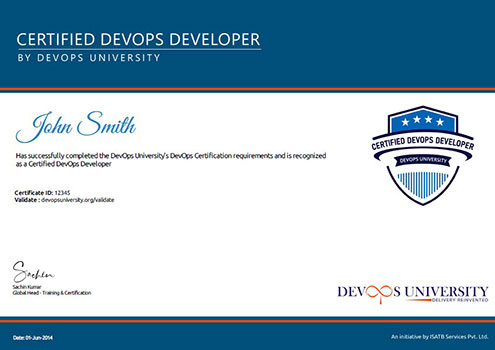 Certified DevOps Developer Certification