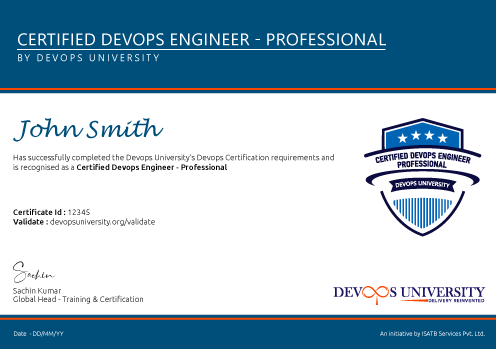 Certified DevOps Engineer Professional
