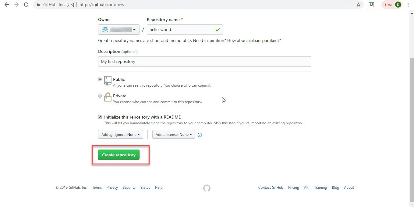 Create Account on GitHub Step-8