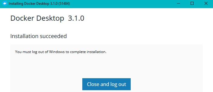 Step 9 Docker Installation on Windows